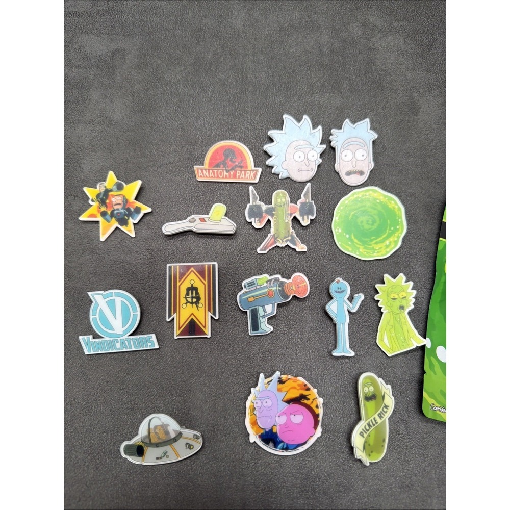Adult Swim Rick and Morty Collector Button Pins Series 1 Lot of 15 - Picture 2 of 8